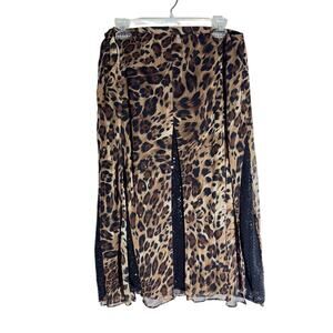 Dana Kay Women’s Skirt 22W – Leopard Print